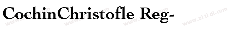 CochinChristofle Reg字体转换